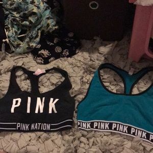 BUNDLE, two VS Pink sports bras